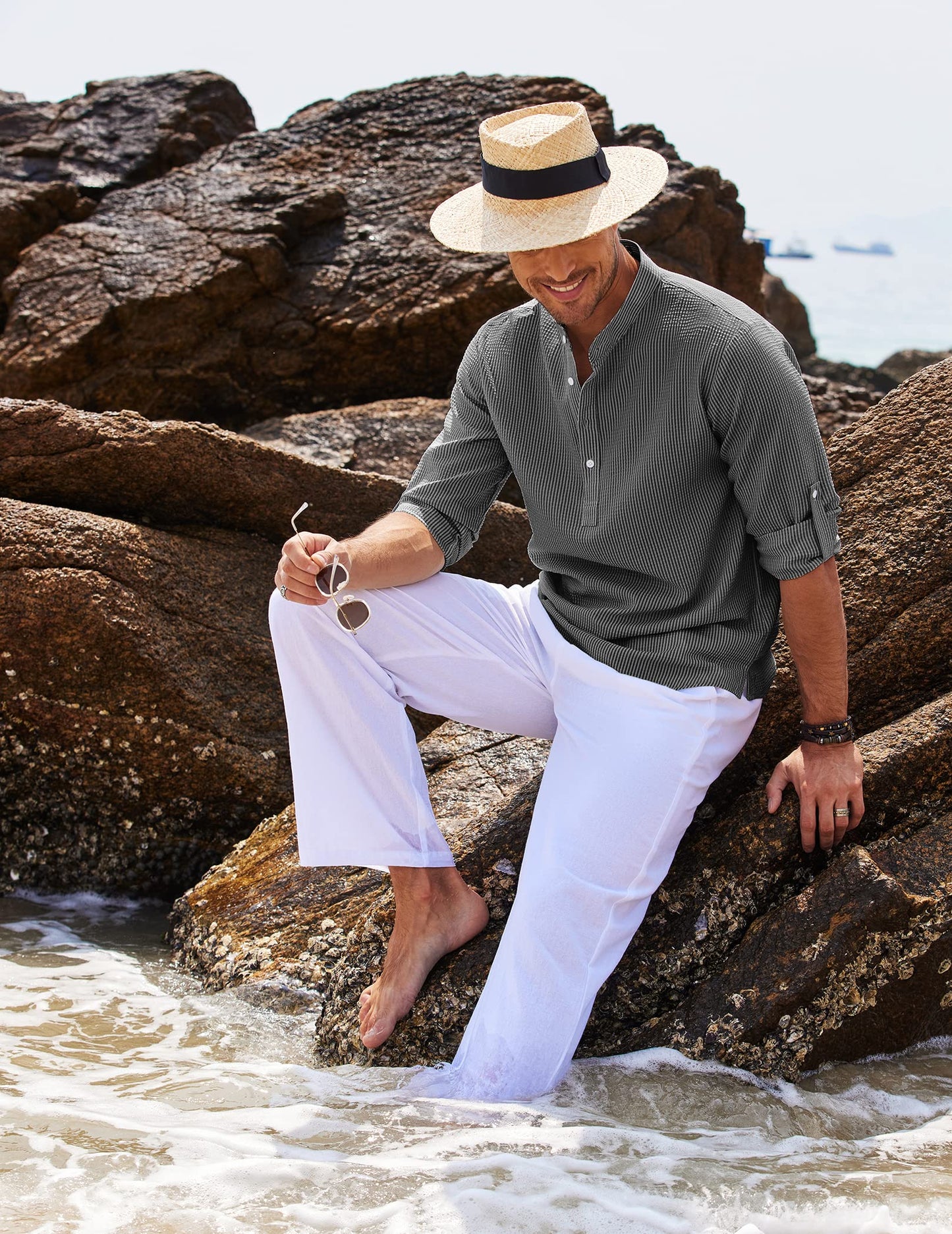 Polo uomo con bottoni – T-shirt elegante in cotone per occasioni casual