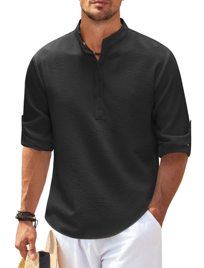 Polo uomo con bottoni – T-shirt elegante in cotone per occasioni casual