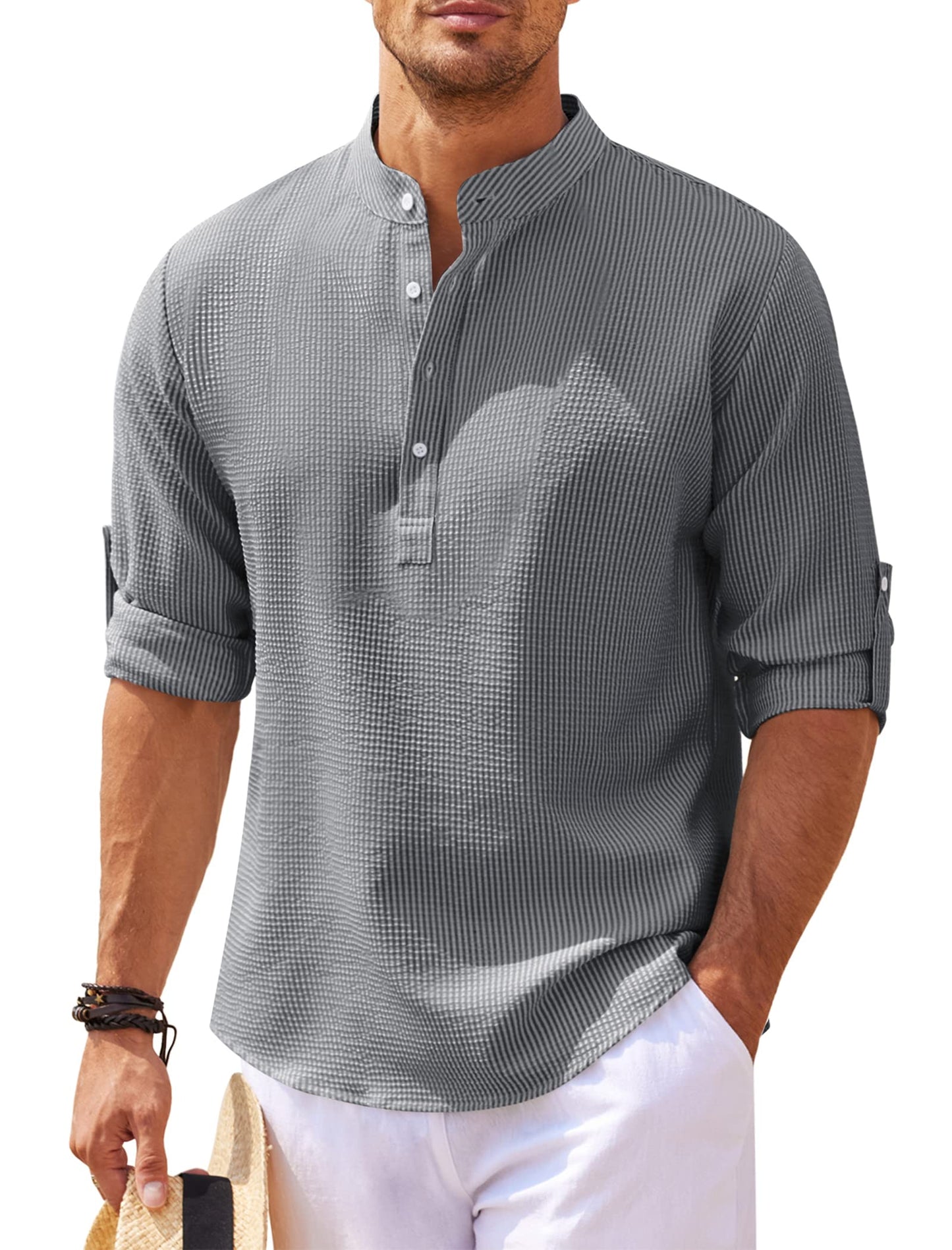 Polo uomo con bottoni – T-shirt elegante in cotone per occasioni casual