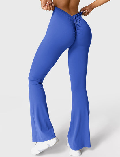 Leggings donna scollatura a V – Leggings svasati eleganti e comodi