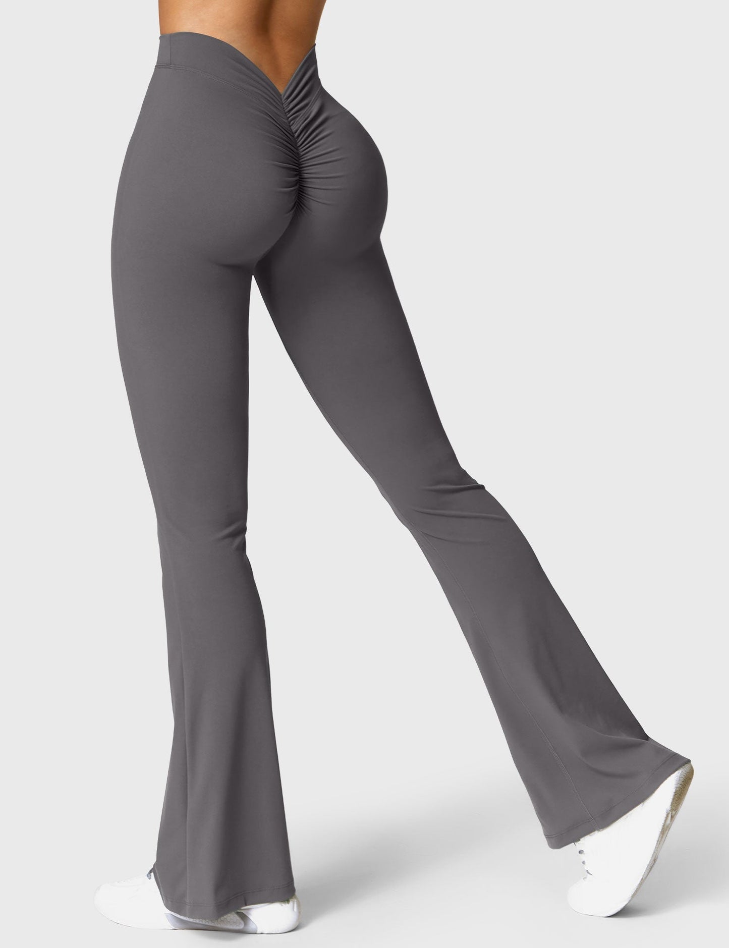 Leggings donna scollatura a V – Leggings svasati eleganti e comodi