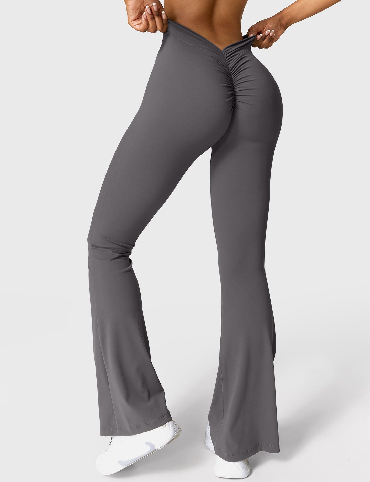 Leggings donna scollatura a V – Leggings svasati eleganti e comodi