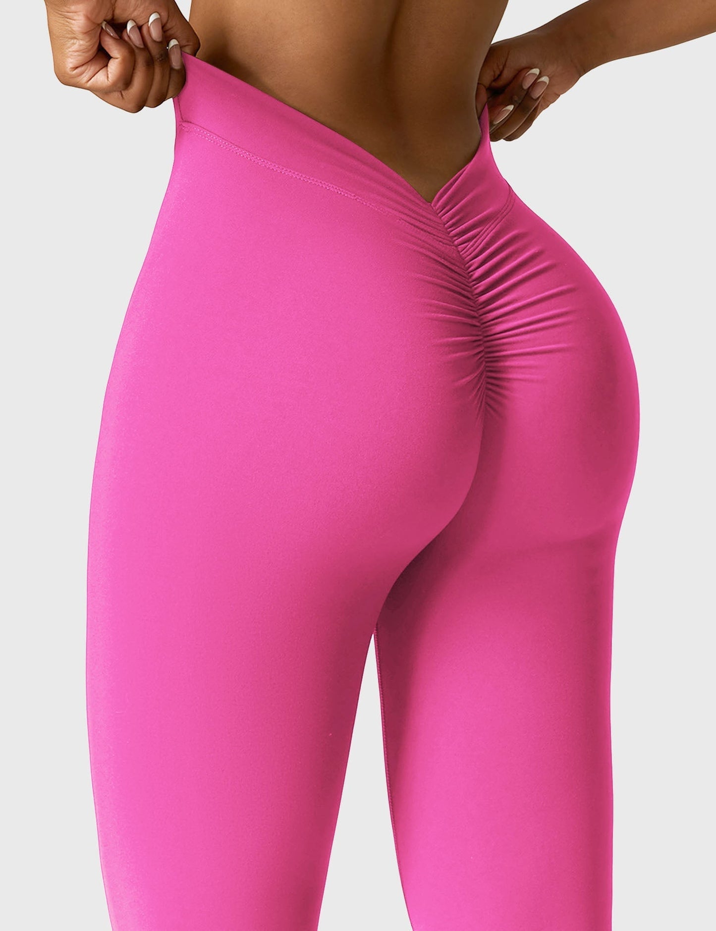 Leggings donna scollatura a V – Leggings svasati eleganti e comodi